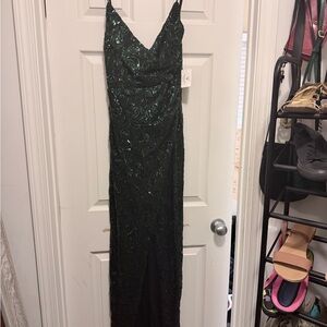 Hunter Dark Green Maxi Dress
